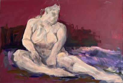 Your Gaze Is Showing - a Paint Artowrk by Anja Edelmann